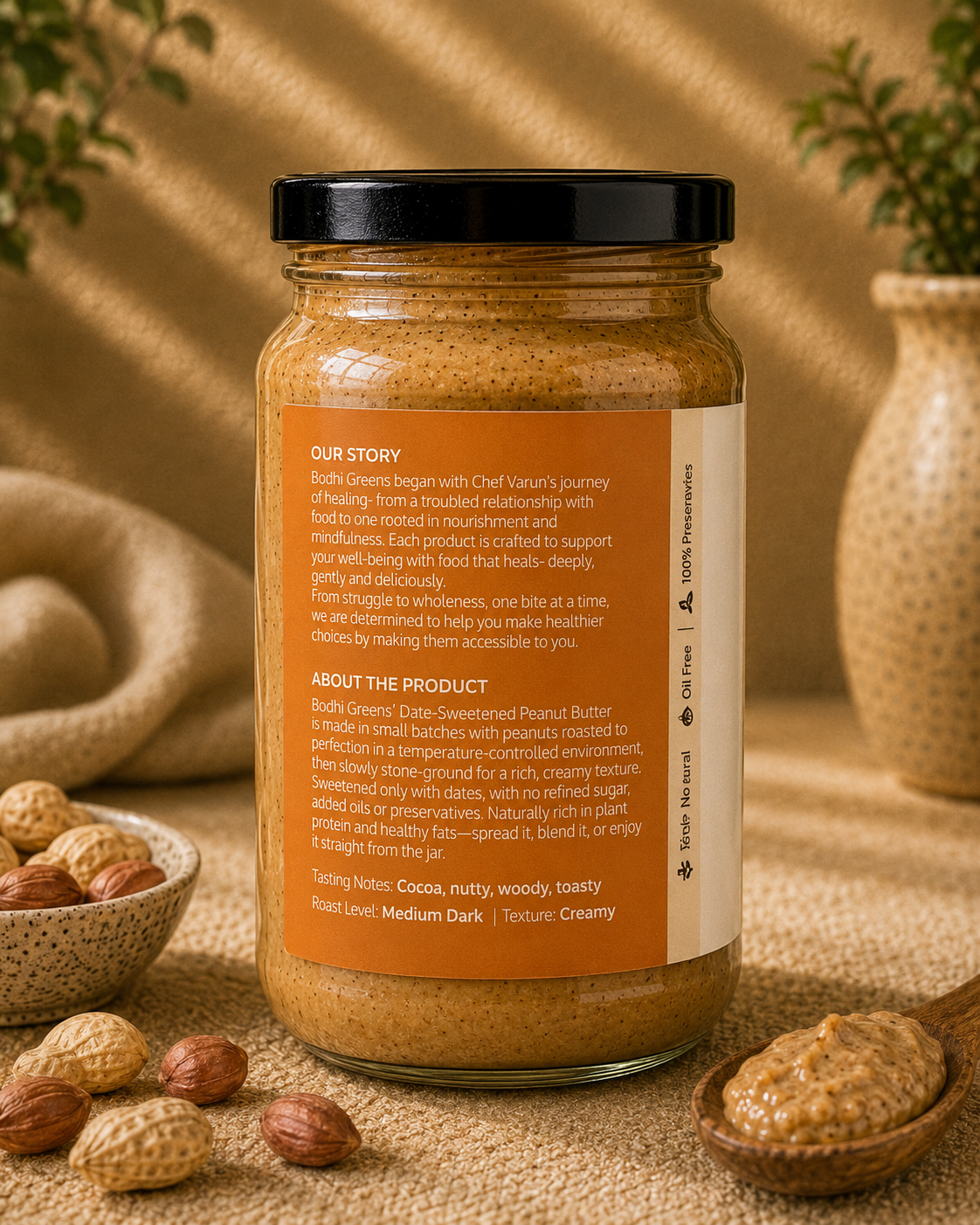 Creamy Peanut Butter (Date Sweetened)