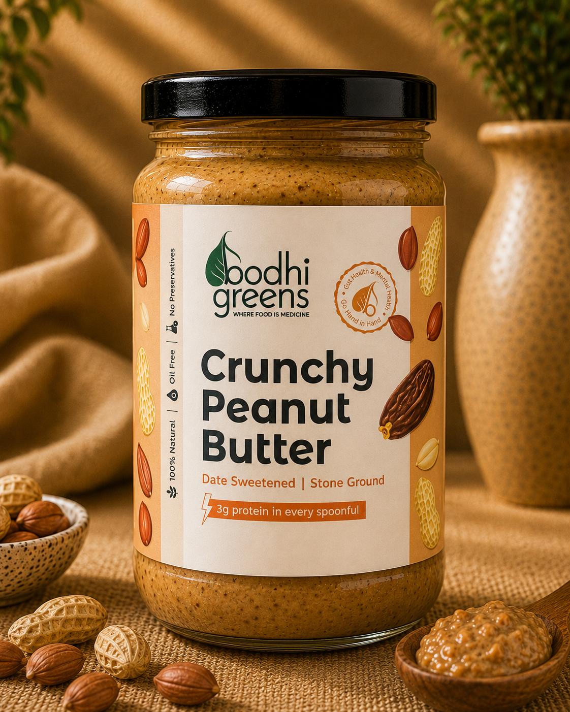 Crunchy Peanut Butter (Date Sweetened)