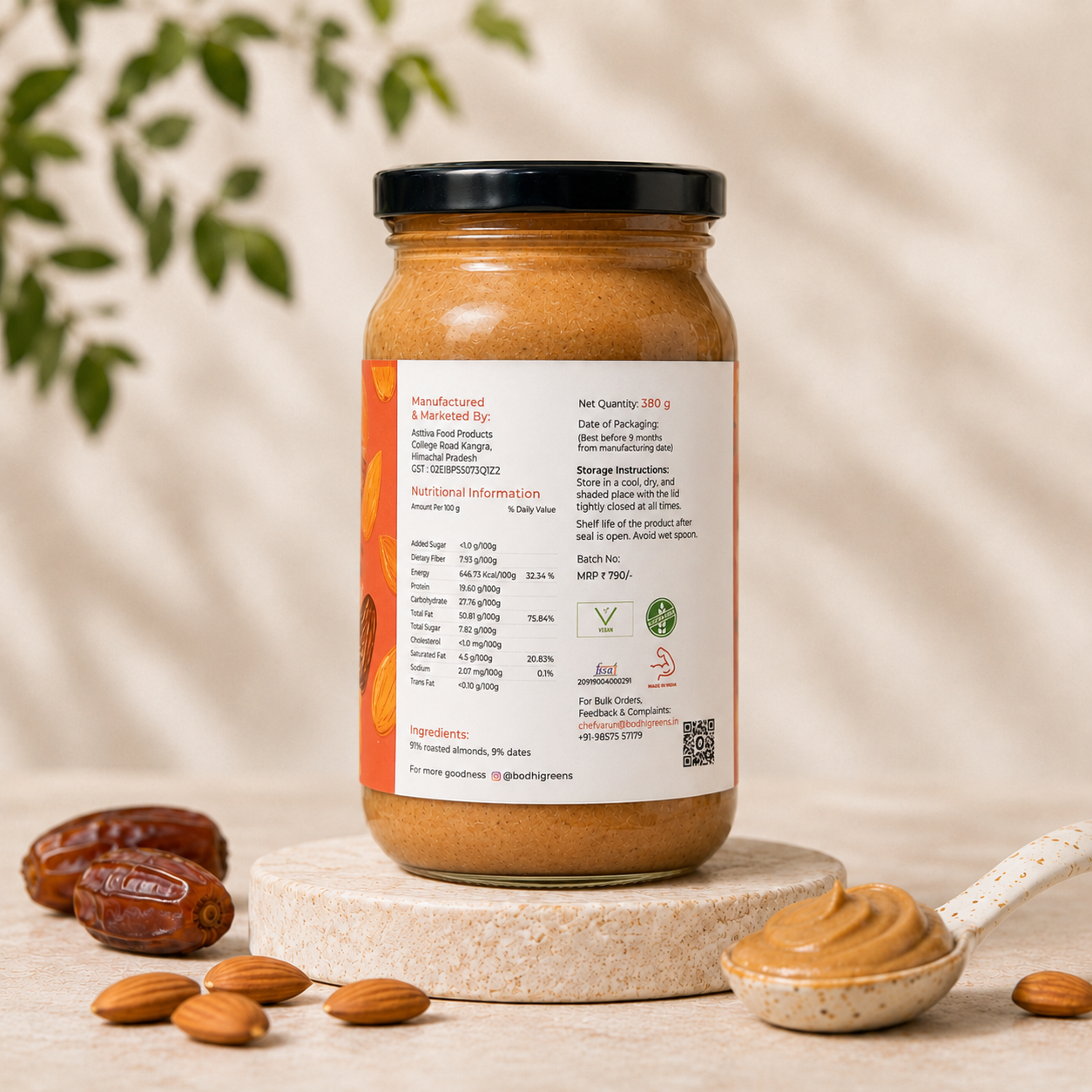 Almond Butter (Date Sweetened)