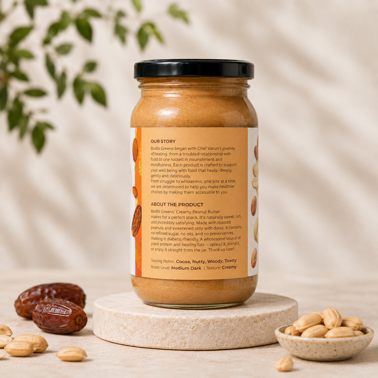 Creamy Peanut Butter (Date Sweetened)