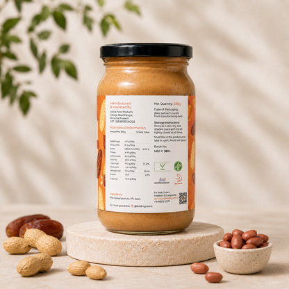 Creamy Peanut Butter (Date Sweetened)