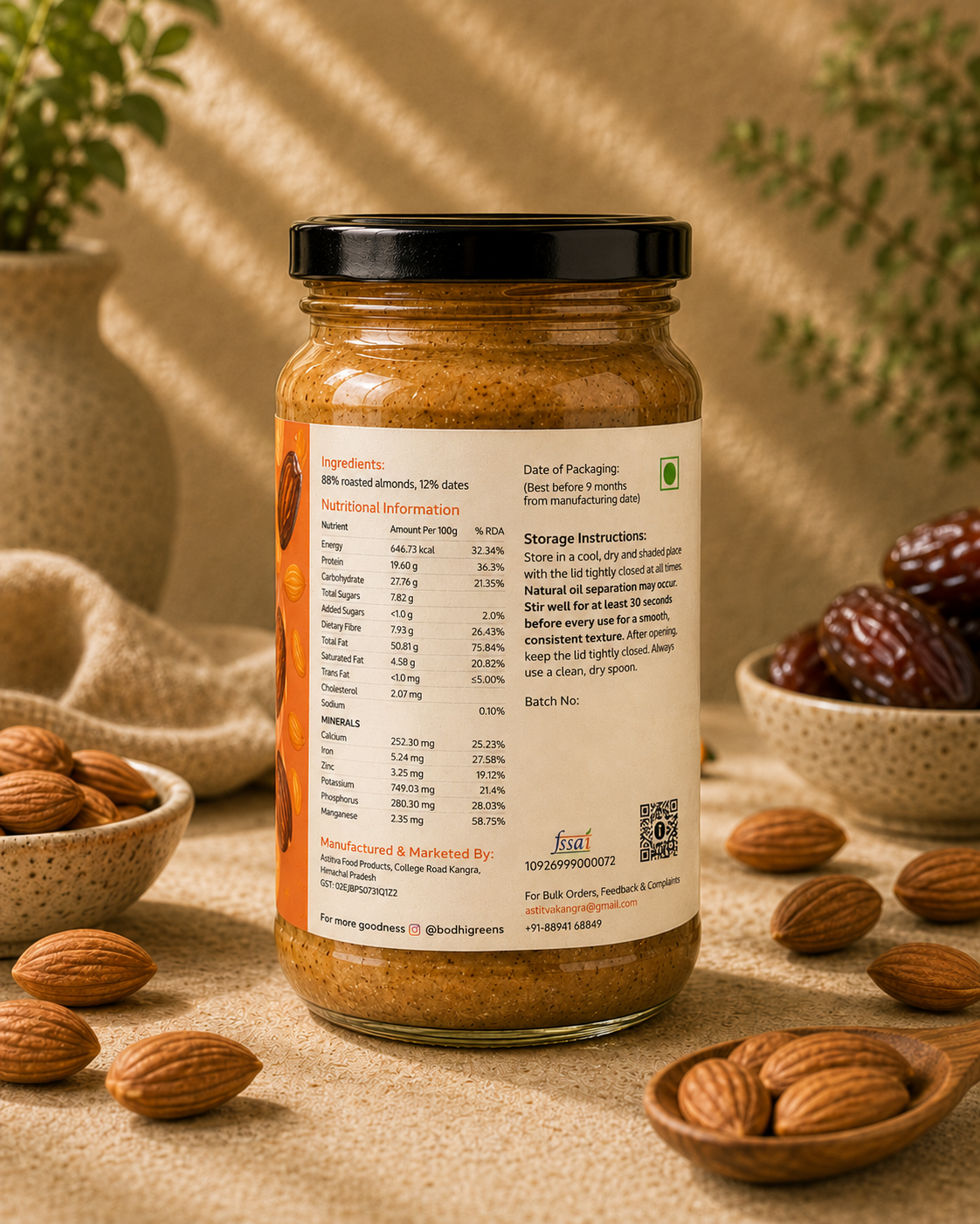 Almond Butter (Date Sweetened)