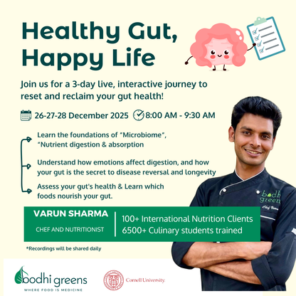 Healthy Gut Happy Life - A 3-Day Gut Health Masterclass | 26-27-28 December 2025 (Friday-Saturday-Sunday)